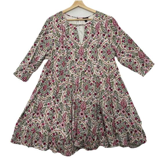 torrid Dresses & Skirts - Torrid Floral Print Challis Skater Dress Womens 2X Lined Cottage Romantic